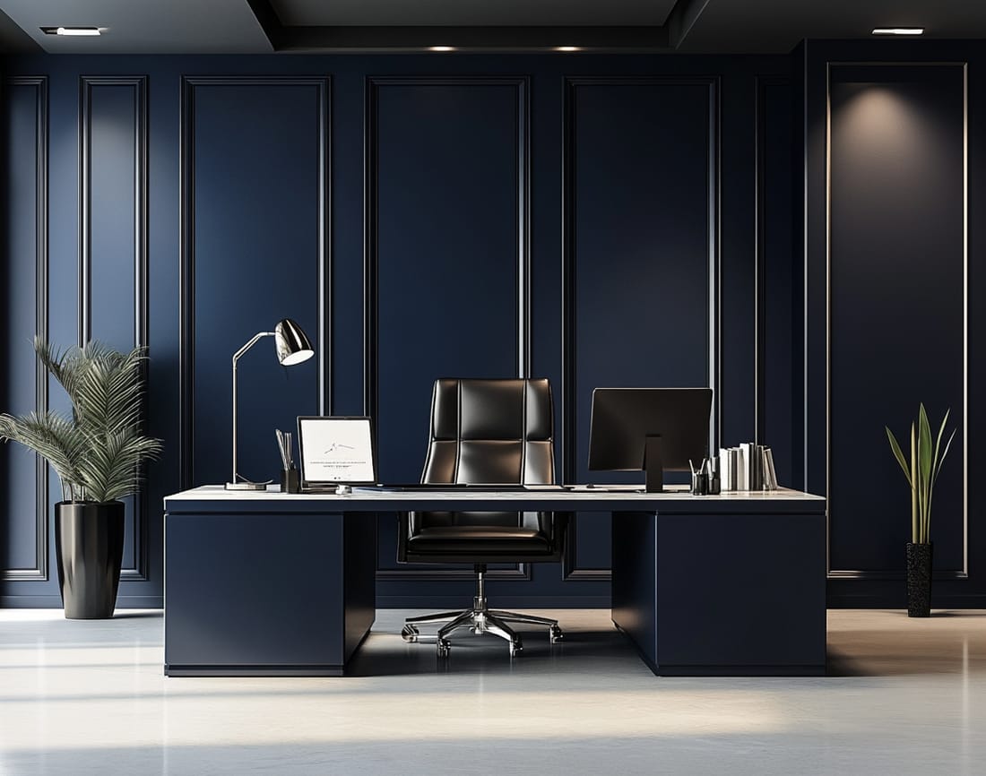 An office interior designed by studio morpheus.